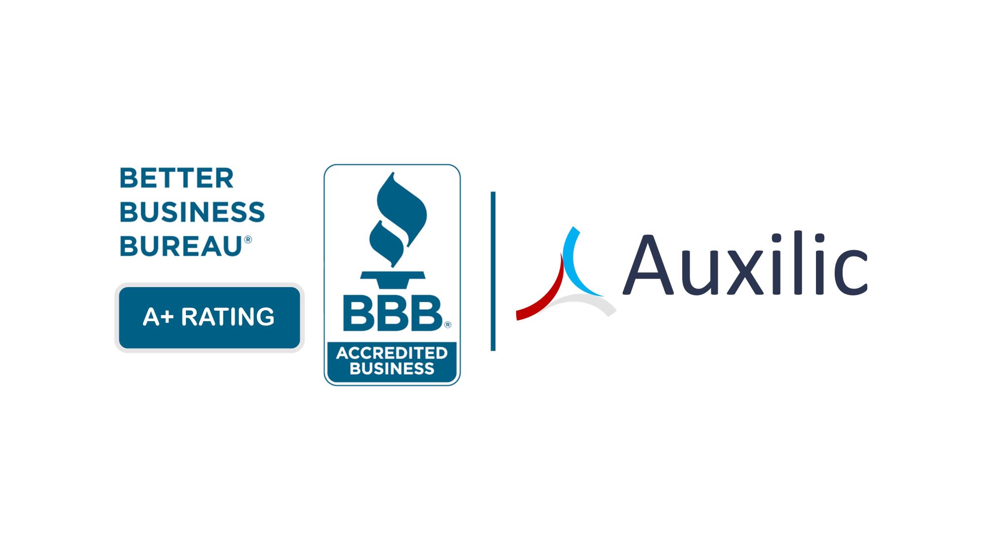 BBB A+ Rating - Auxilic Earns Coveted Accreditation